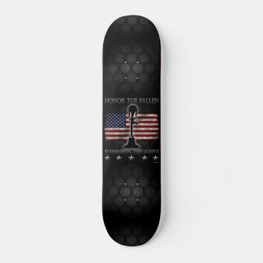 Honor The Fallen Skateboard (Voorkant)