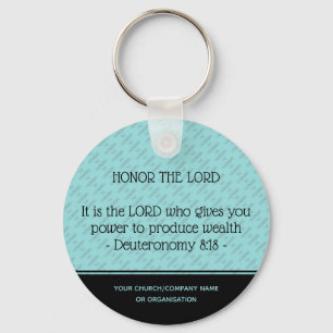 HONOR the LORD Church Business Personalized Sleutelhanger