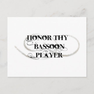 Honor Thy Bassoon Player Briefkaart