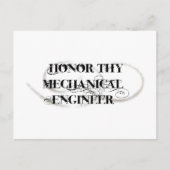 Honor Thy Mechanical Engineer Briefkaart (Voorkant)