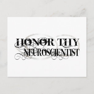 Honor Thy Neurowetenschapper Briefkaart