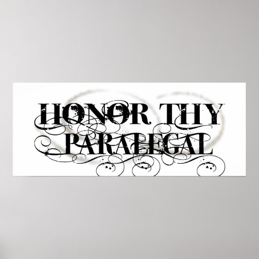 Honor Thy Paralegal Poster (Voorkant)