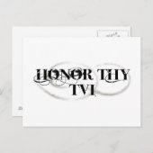 Honor Thy TVI Briefkaart (Voorkant / Achterkant)
