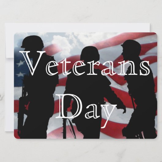 Honor Veterans Day 6.5" x 8.75" Invitation (Devant)