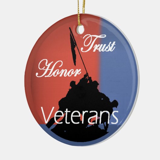 Honor Veterans Ornament (Links)