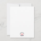 Honor Volunteer Carte de remerciements (Dos)