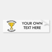HONORAIR LESBIAN -.png Bumpersticker (Voorkant)