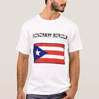 Honorary Boricua-blanco T-shirt
