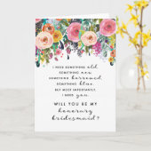 Honorary Bridesmaid Proposal Card - Ashley Kaart (Gele Bloem)