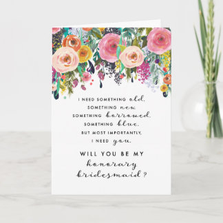 Honorary Bridesmaid Proposal Card - Ashley Kaart