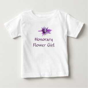 "Honorary Flower Girl" Purple Lily Bouquet (b)