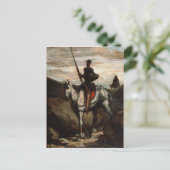 Honore Daumier - Don Quixote in de bergen Briefkaart (Staand voorkant)