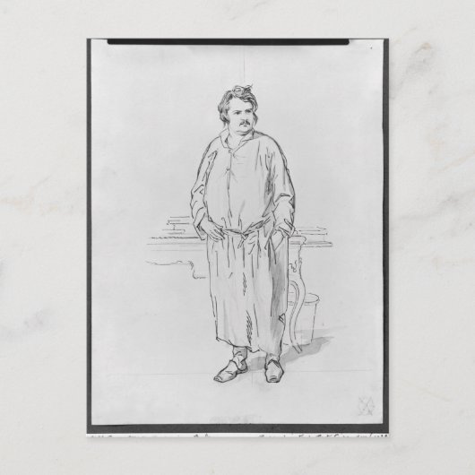 Honore de Balzac Briefkaart (Voorkant)