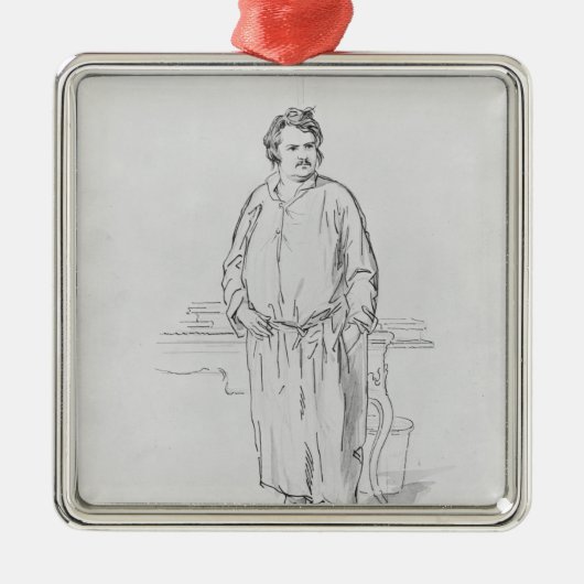 Honore de Balzac Metalen Ornament (Voorkant)