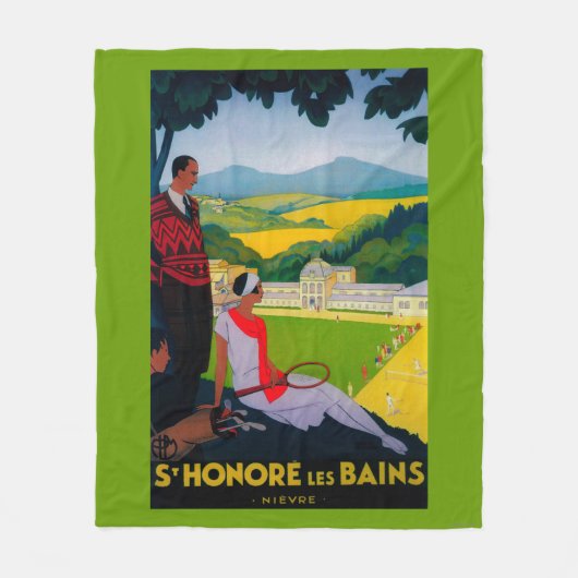 Honore Les Bains Poster Europe Fleece Deken (Voorkant)
