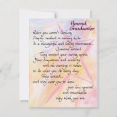 Honored Grandmoeder Bedankt and Appreciation Kaart (Voorkant)