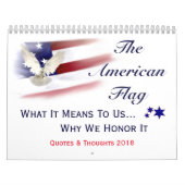 Honorer notre calendrier du drapeau américain 2018 (Protection)