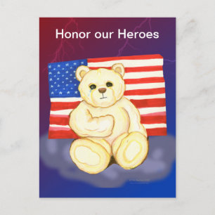 Honorer notre carte postale Héros Teddy