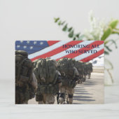 Honorer tous ceux qui ont servi. Cartes plates de  (Debout devant)