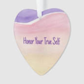 Honorer votre véritable ornement auto-acrylique (devant)