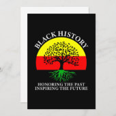 Honoring Past Inspiring Future Black History Month Save The Date (Voorkant / Achterkant)
