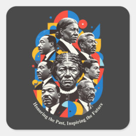 Honoring The Past, Inspiring The future Vierkante Sticker