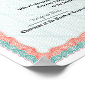 Honours College of University Diploma Replica Poster (Hoek)