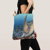 Honu (Groene Zee schildpad) Draagtas (Dichtbij)