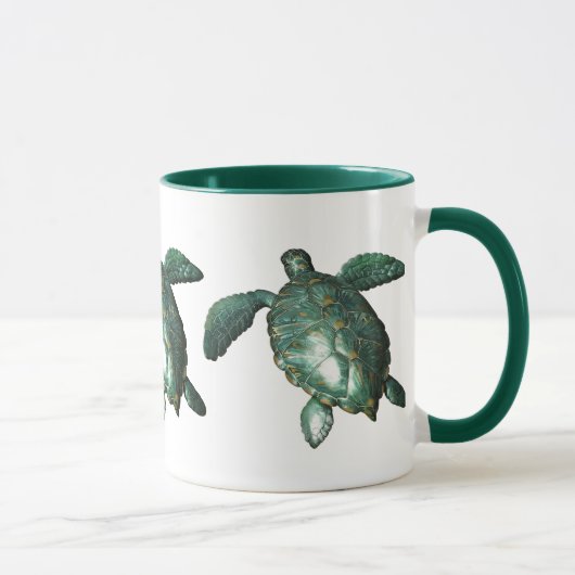 Honu - Groene Zee Turtle Mok (Rechts)