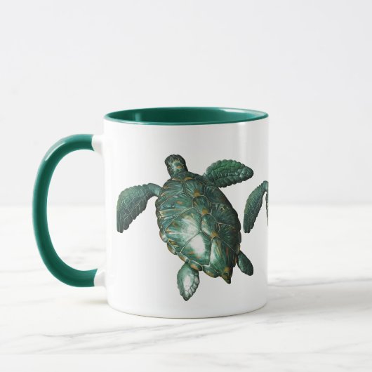 Honu - Groene Zee Turtle Mok (Links)