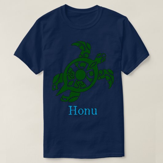 Honu Hawaiian Green Zee Turtle T-shirt (Design voorkant)