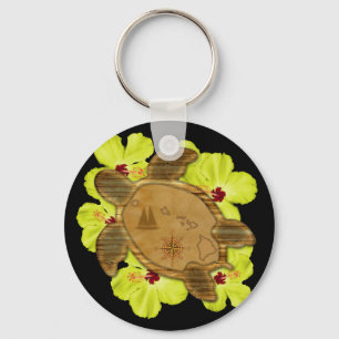 Honu Hawaiian Map Sleutelhanger