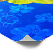 Honu Hawaiian Nautical Map Poster (Hoek)