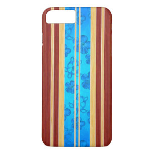 Honu Hawiian Faux Wood Surfboard iPhone 8 Plus / 7 Plus Hoesje