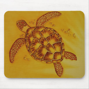 Honu in Gold Tropical Zee Turtle Muismat
