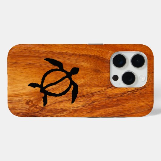 Honu Koa Case-Mate iPhone Case (Achterkant (horizontaal))