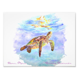 Honu, MauiTamara... Foto Afdruk