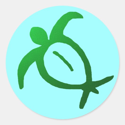 Honu Petroglyph Hawaïen - Sticker (Devant)