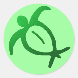 Honu Petroglyph Hawaïen - Sticker