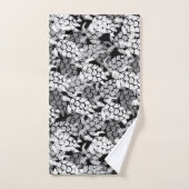 Honu Sea Turtle Hawaiian Coordonnées Grey (Serviette à main)