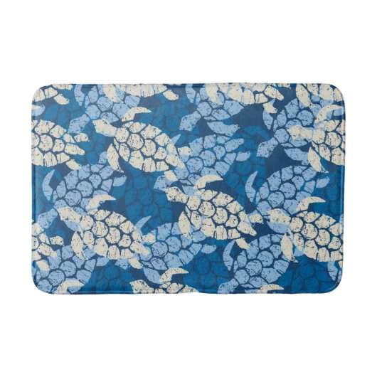 Honu Zee Turtle Hawaiian Aloha - Blue Badmat (Voorkant)