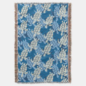 Honu Zee Turtle Hawaiian Aloha - Indigo Deken (Voorkant Verticaal)