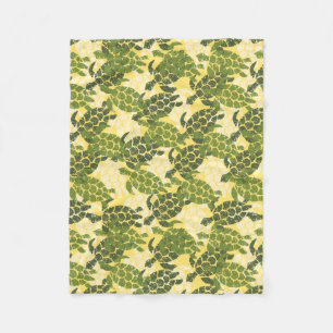 Honu Zee Turtle Hawaiian Aloha - Olive Fleece Deken