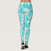 Honu Zee Turtle Hawaiian Aloha Seafoam Leggings (Achterkant)