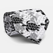 Honu Zee Turtle Hawaiian Aloha - Silver Stropdas (Opgerold)