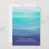 Honu Zee Turtles Couples Baby shower Kaart (Achterkant)