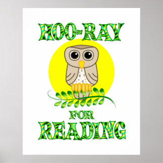 Hoo-Ray voor lezen Poster