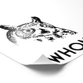 Hoo Who Whom Grammar Owl Foto Afdruk (Hoek)