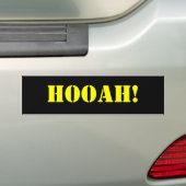 HOOAH! BUMPERSTICKER (Op auto)