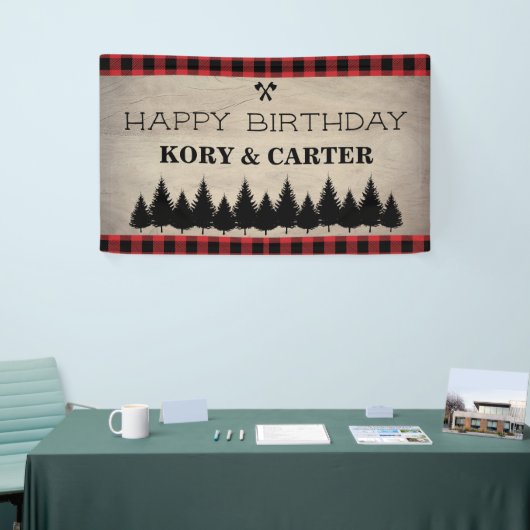 Hood Buffalo Plaid Birthday Spandoek (Beurs)
